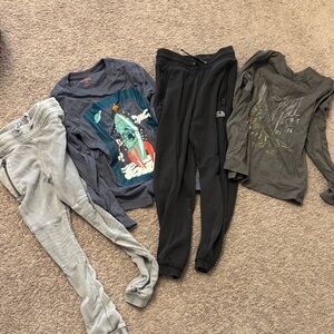 Graphic Long Sleeve Shirts and Joggers Set
